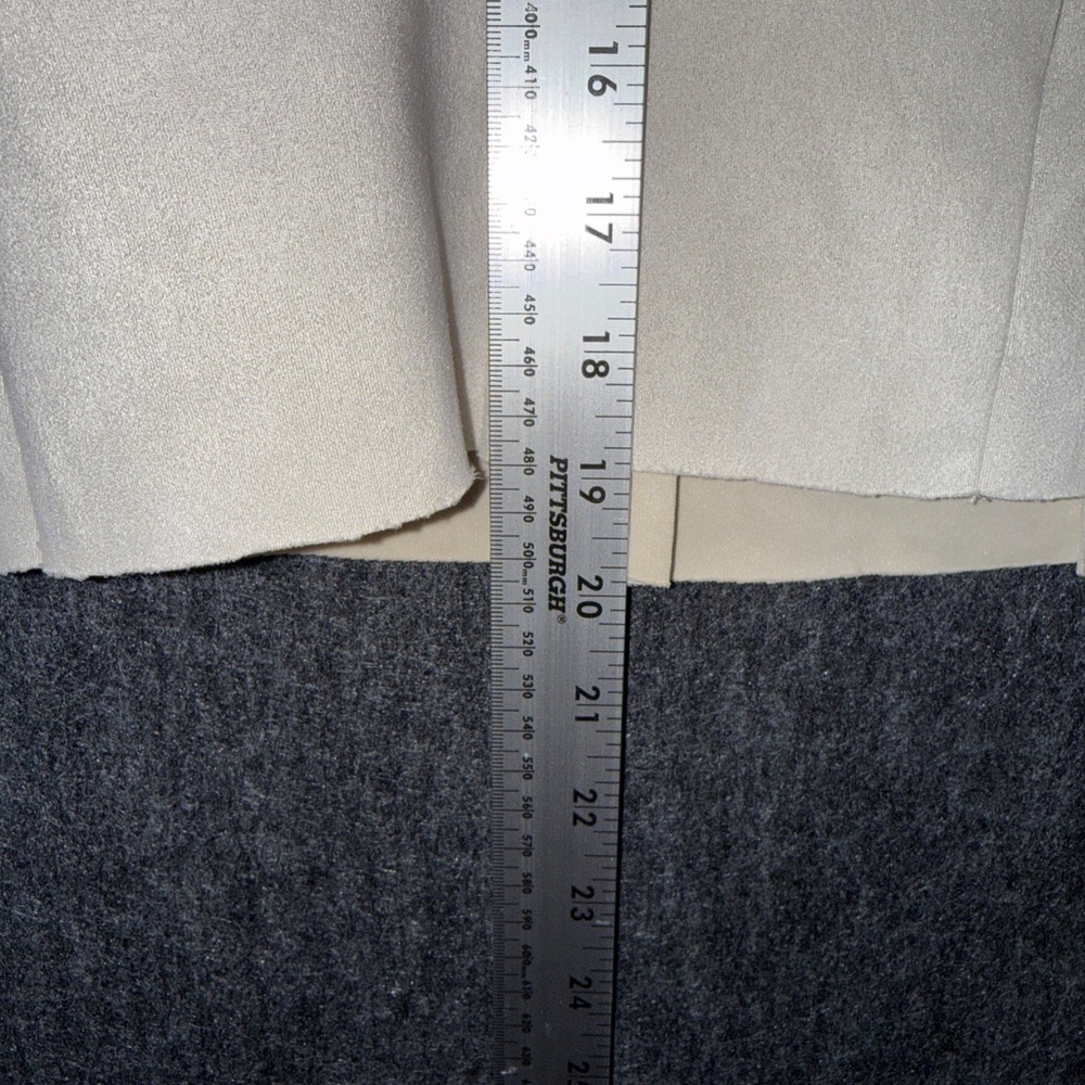 TRUTH by Republic Women Beige Puff Sleeve Blouse Structured Top‎ Minimal Chic XL - Picture 6 of 7